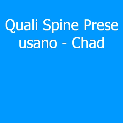 Chad – Quali spine (prese) eletriche si usano?