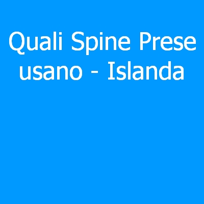 Islanda – Quali spine (prese) eletriche si usano?