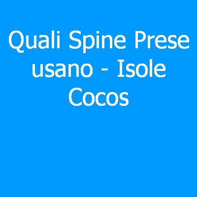 Isole Cocos – Quali spine (prese) eletriche si usano?