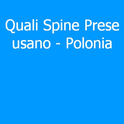 Polonia – Quali spine (prese) eletriche si usano?